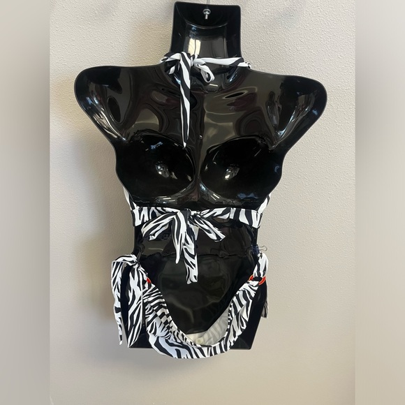 Victoria’s Secret Y2K Animal print Zebra Bikini Large - Picture 7 of 12
